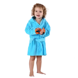 Poncho pour enfants bleu