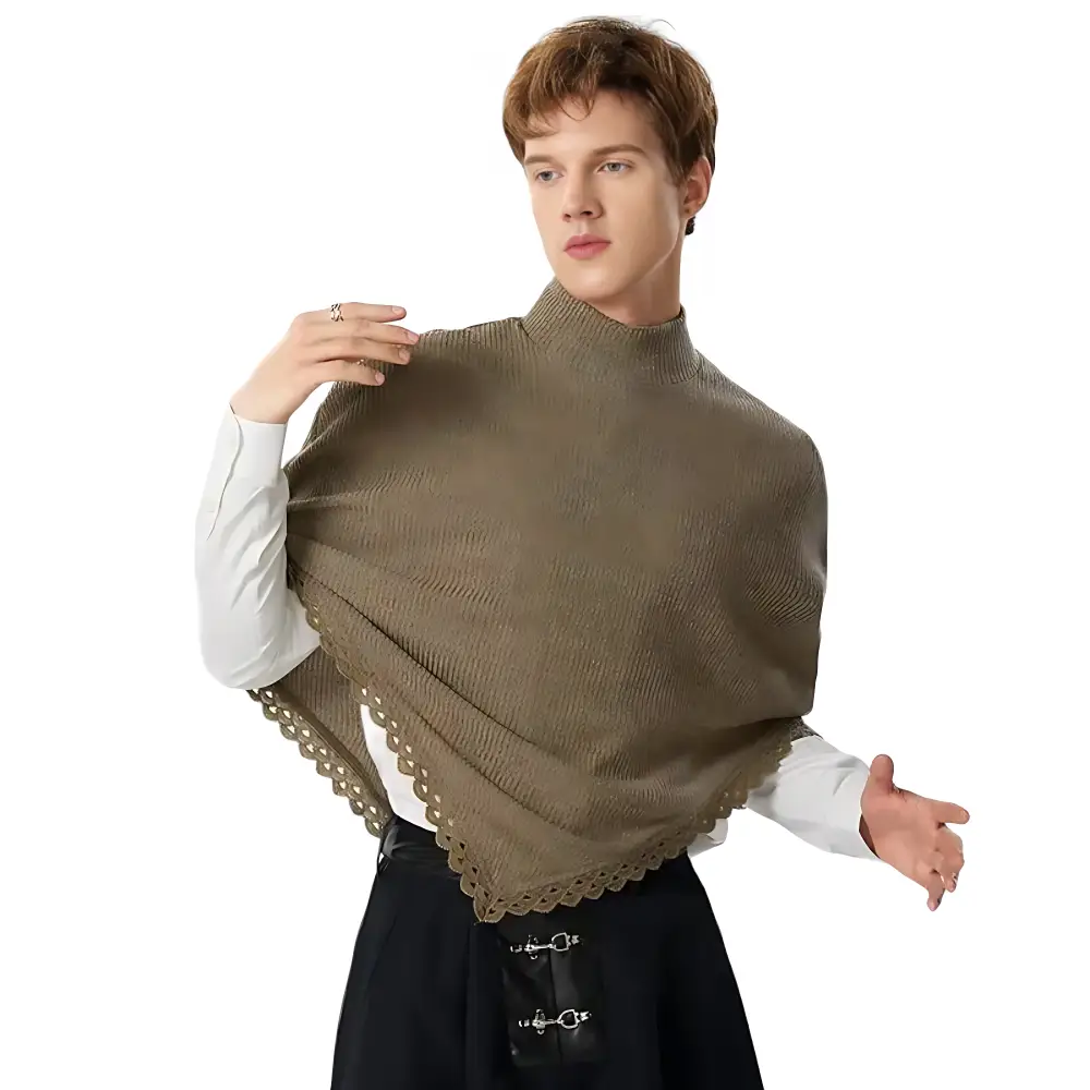 Poncho pure laine homme – Image 3