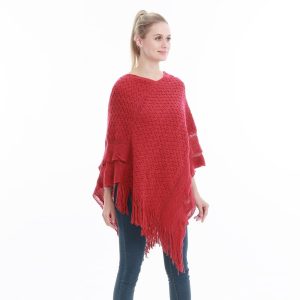 Poncho rouge