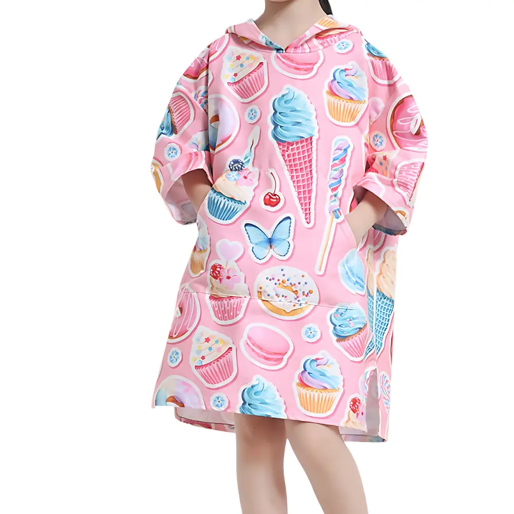 Poncho serviette de plage enfants – Image 3