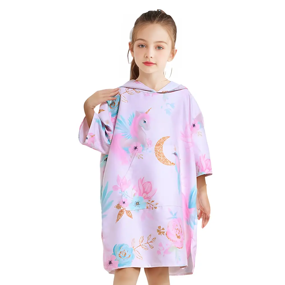Poncho serviette de plage enfants – Image 5