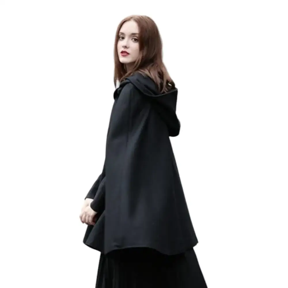 Poncho style cape femme à capuche – Image 5