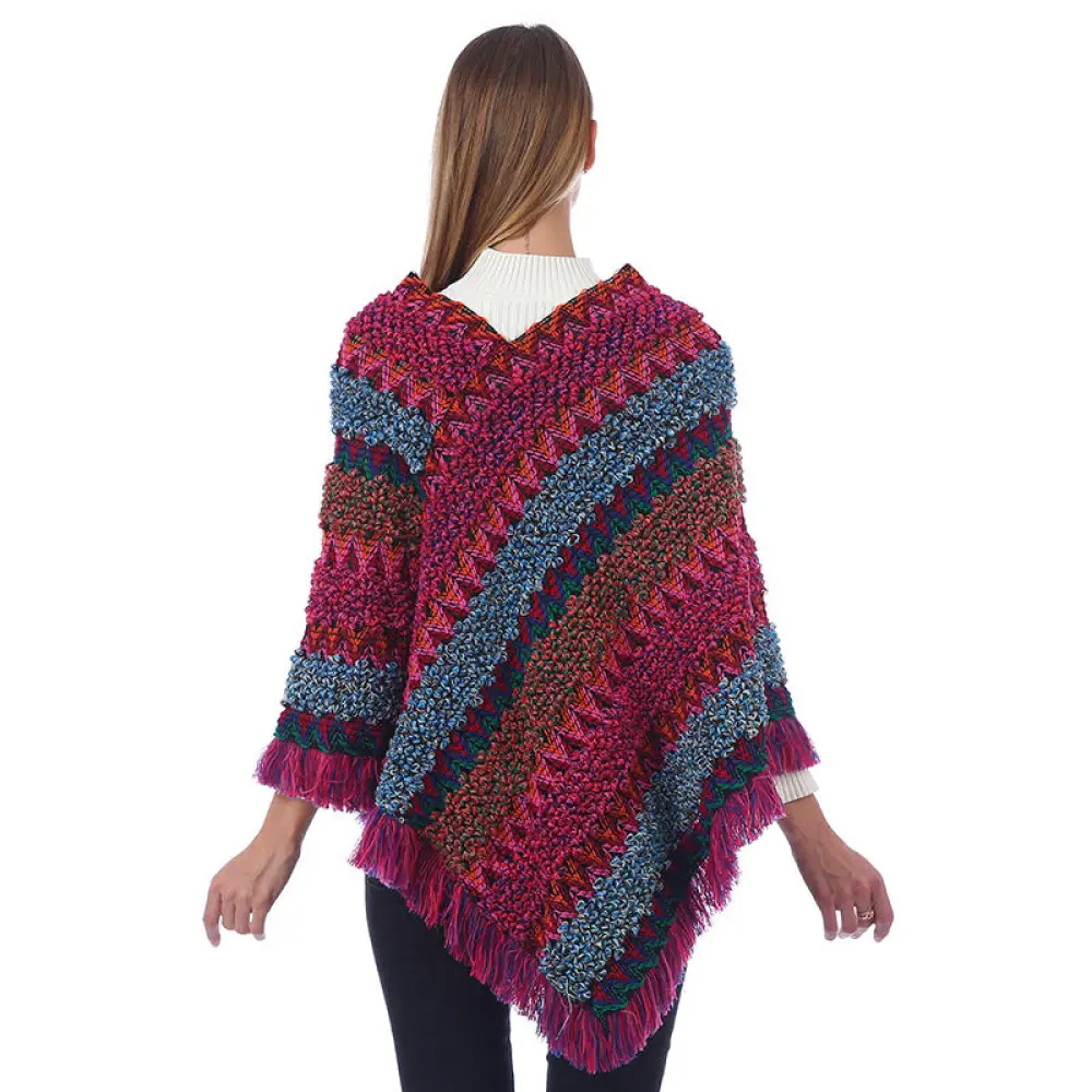 Poncho Style Hiver Femme – Image 4