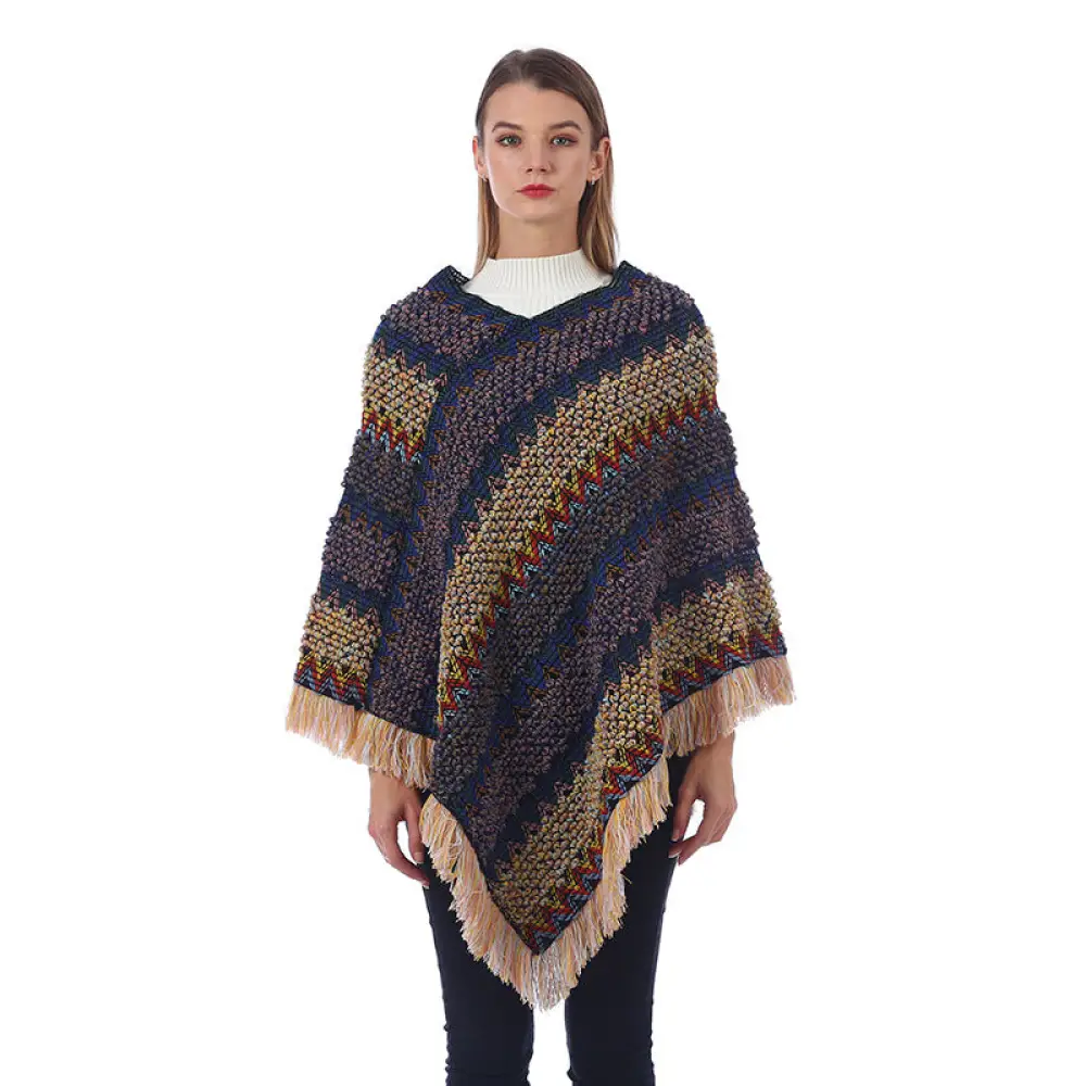 Poncho Style Hiver Femme – Image 8