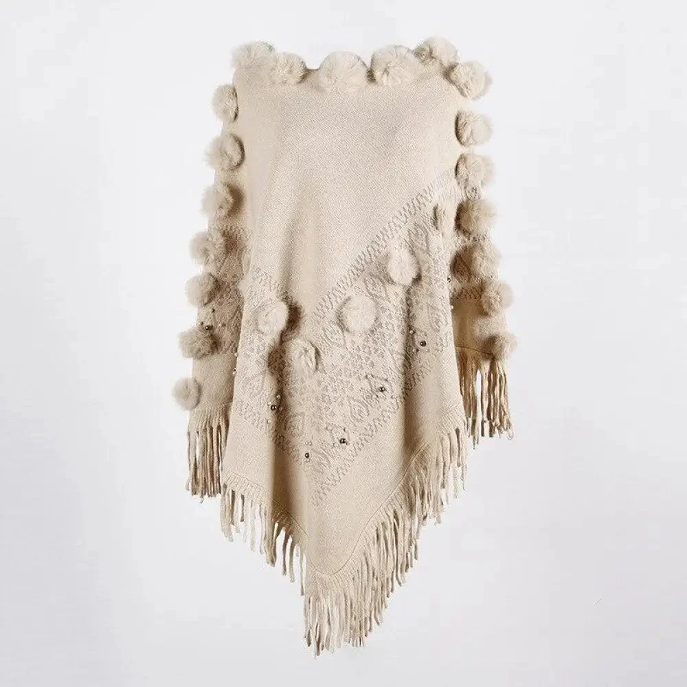 Poncho Style Pompons