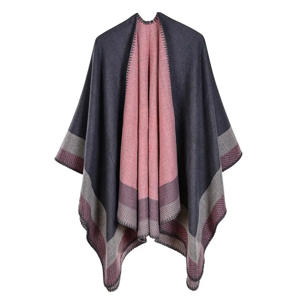 Poncho Tissu Chaud Femme – Image 8