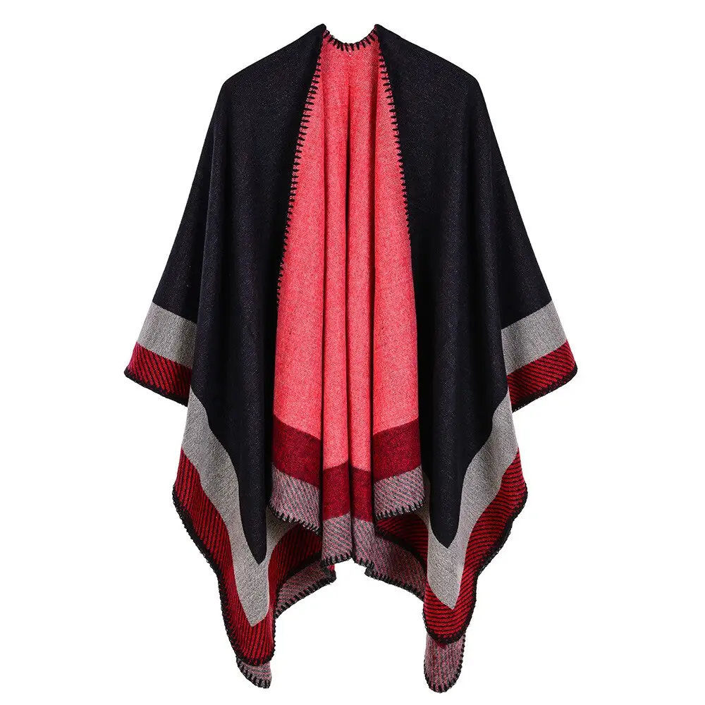 Poncho Tissu Chaud Femme – Image 9