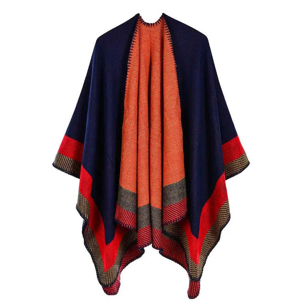 Poncho Tissu Chaud Femme – Image 7