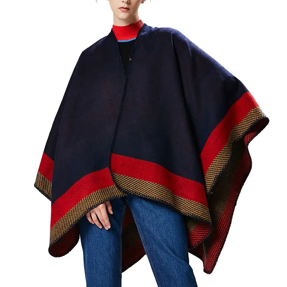 Poncho Tissu Chaud Femme – Image 2