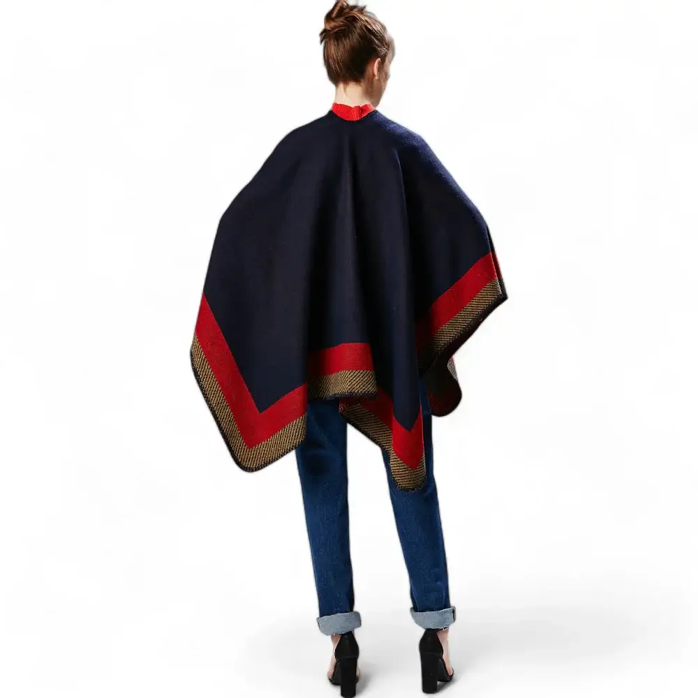 Poncho Tissu Chaud Femme – Image 6