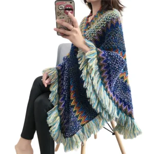 Poncho tricot