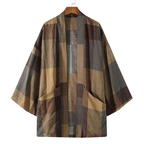 Poncho Polaire-Plaid Homme – Image 4