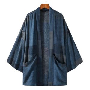 Poncho Polaire-Plaid Homme