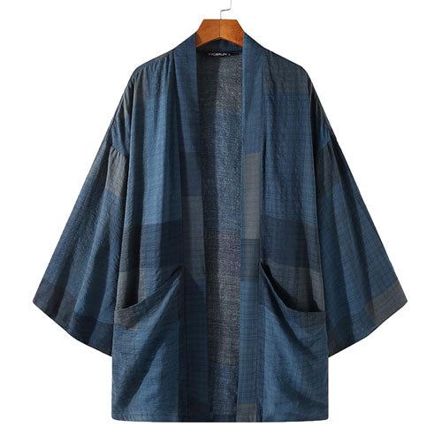 Poncho Polaire-Plaid Homme – Image 2