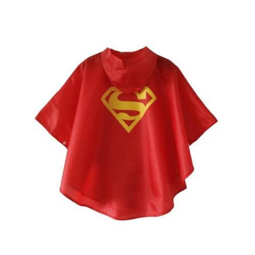 Poncho Superman Enfant Pluie – Image 3