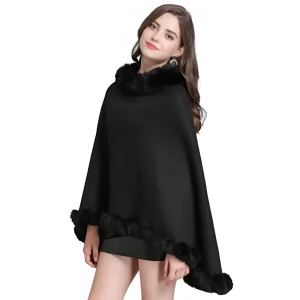 Pull poncho femme