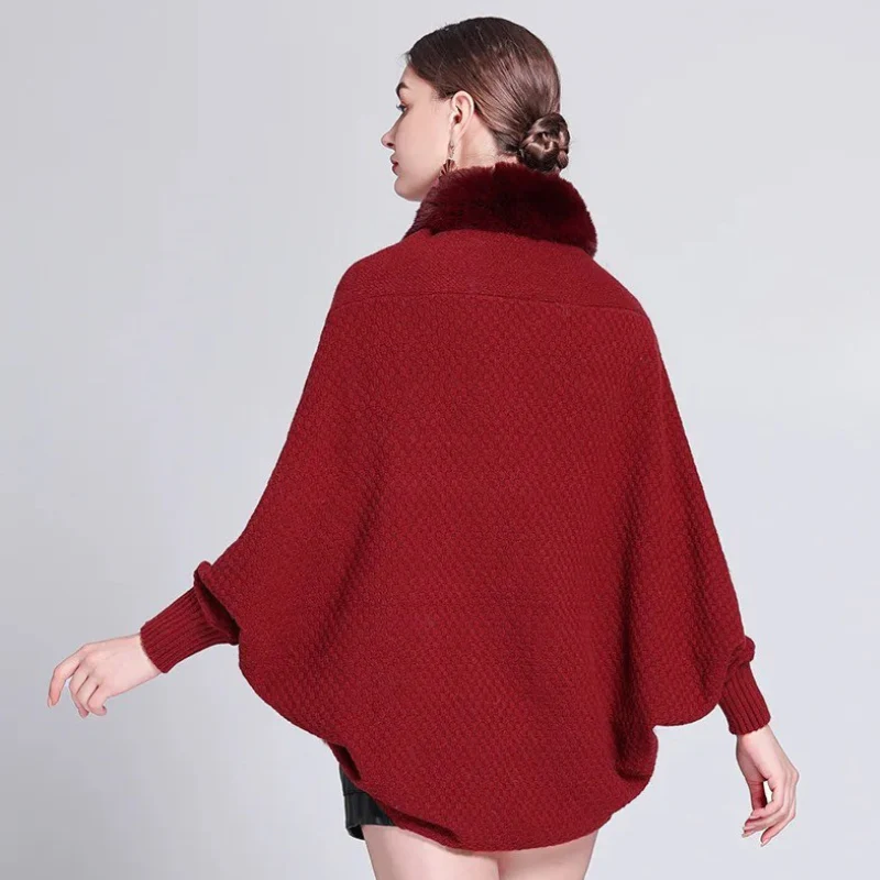 Pull Poncho Femme avec Manches – Image 9