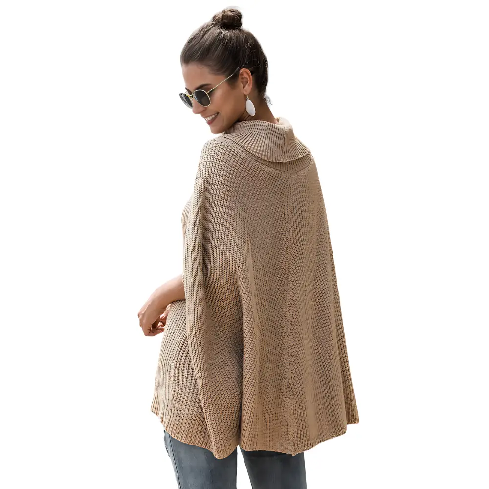 Pull poncho femme avec manches – Image 5