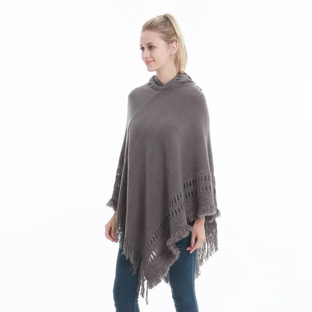 Pull poncho femme hiver – Image 4