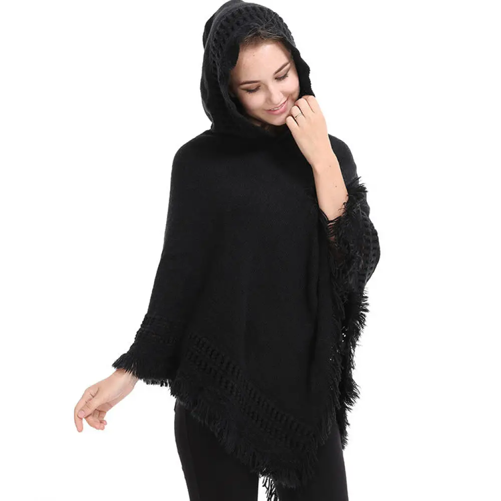 Pull poncho femme hiver – Image 9