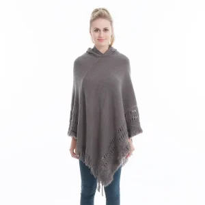 Pull poncho femme hiver