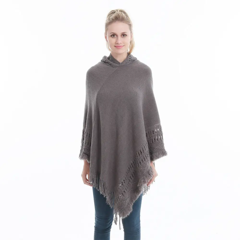 Pull poncho femme hiver
