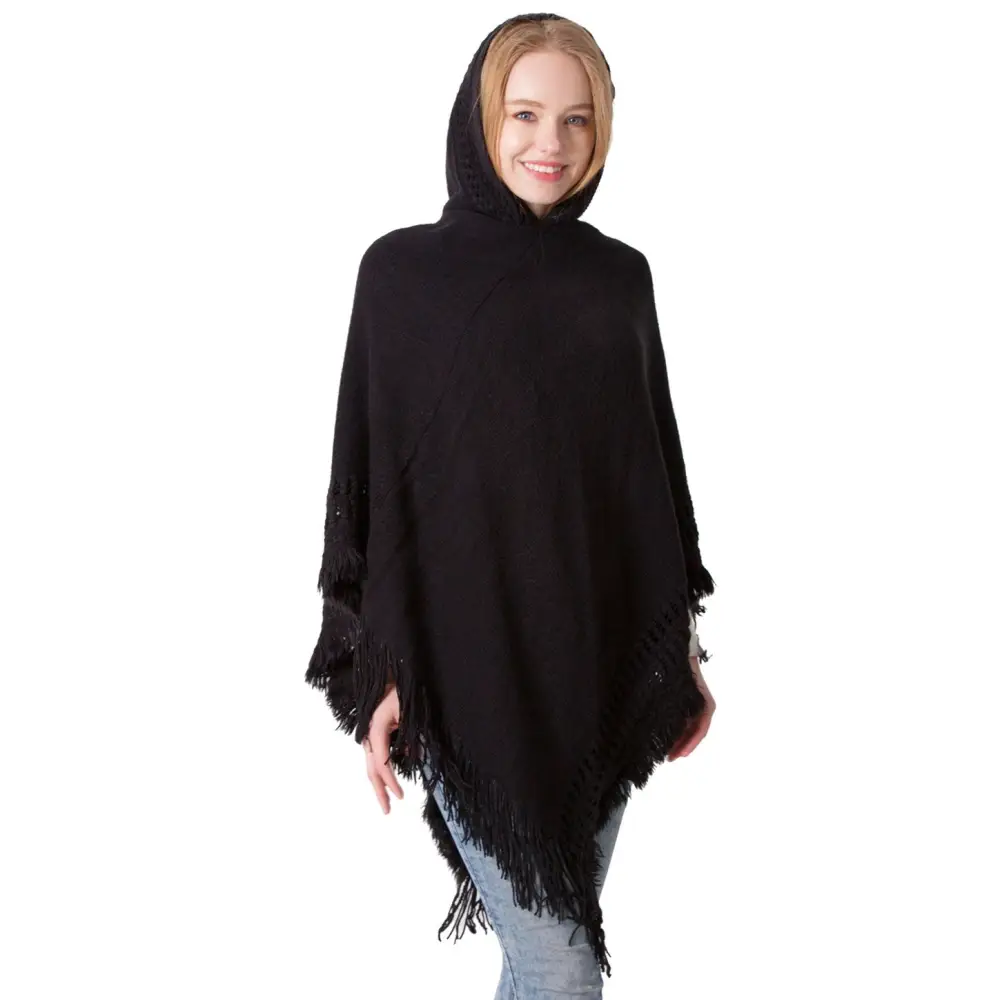Pull poncho femme hiver – Image 7