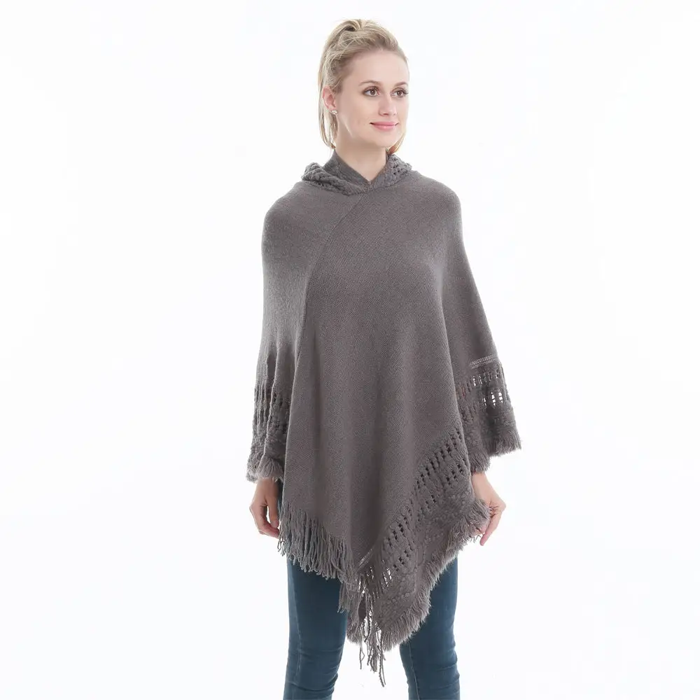 Pull poncho femme hiver – Image 3