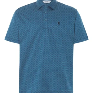 Polo Hombre Manga Corta Premium Algodón Geométrico - Verde 0007_40