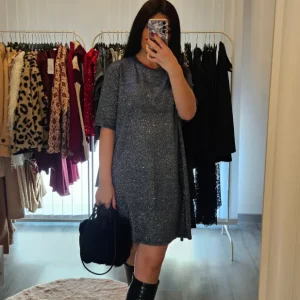 Robe Dona Femme – T-shirt à paillettes chic