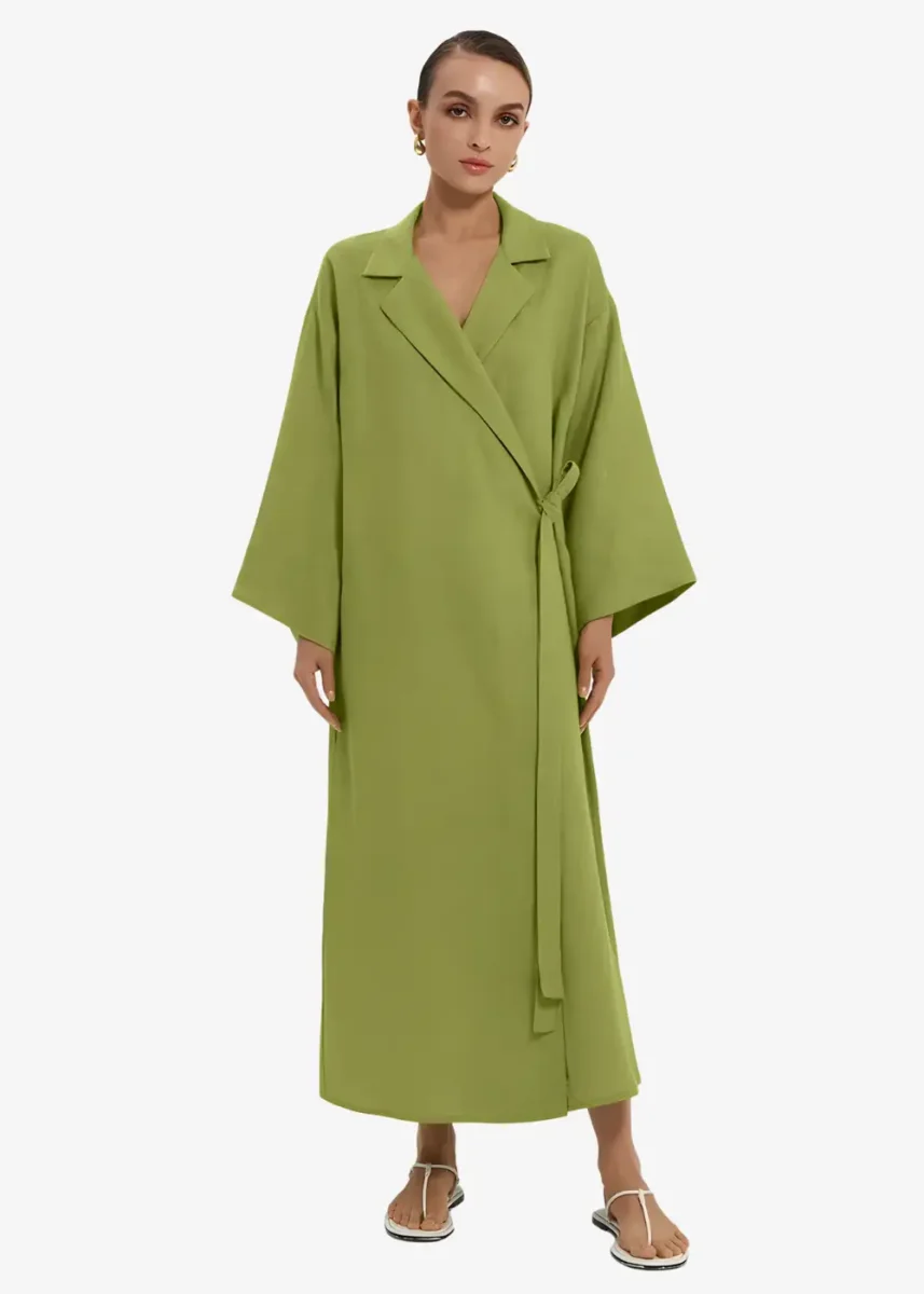 Robe Kimono Femme Vert Pomme – Image 2
