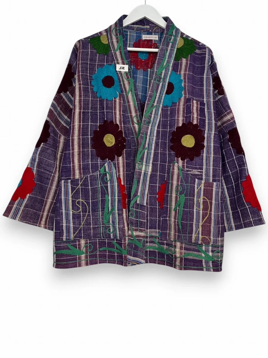 Veste Bengal Kantha brodé – Image 9