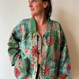 Veste Bengal Kantha brodé