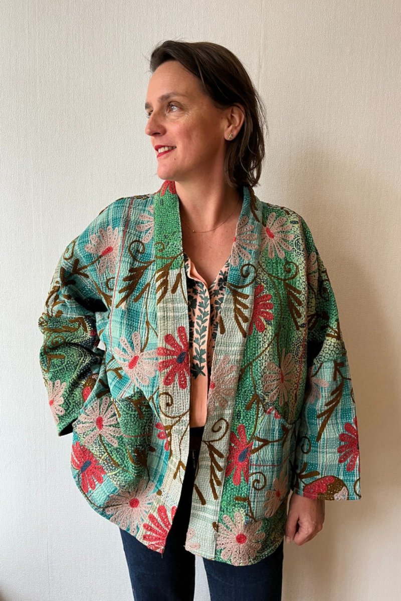 Veste Bengal Kantha brodé – Image 2