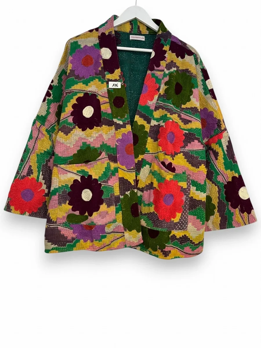 Veste Bengal Kantha brodé – Image 7