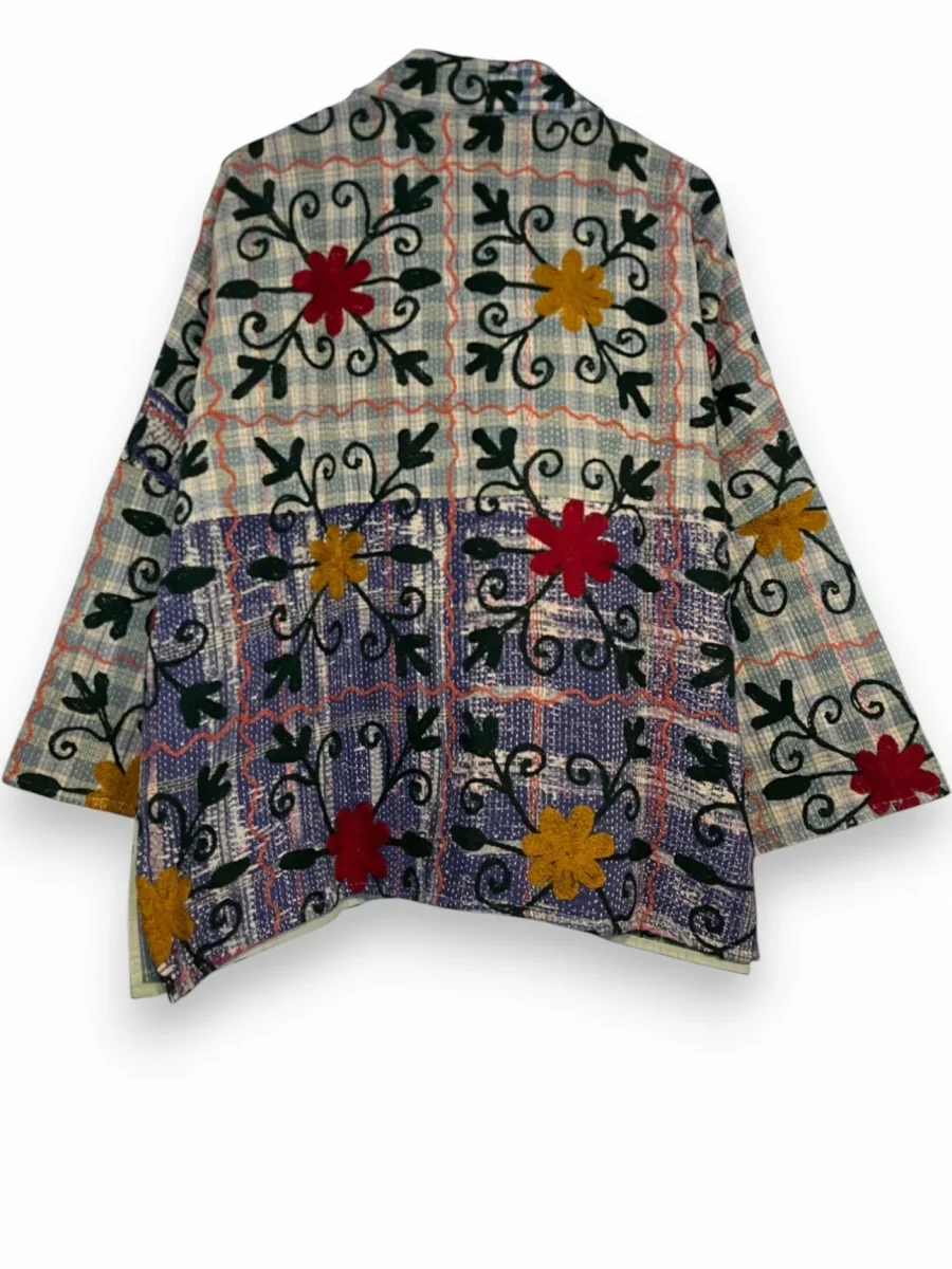 Veste Bengal Kantha brodé – Image 6