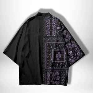 Veste de kimono noir pour homme