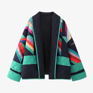 Veste Kimono Femme Géométrique