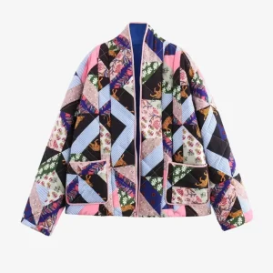 Veste Kimono Femme Patchwork