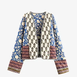 Veste Kimono Fleuri Femme