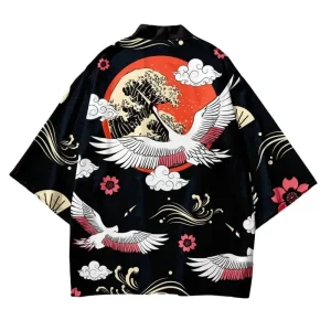 Veste kimono homme Bird