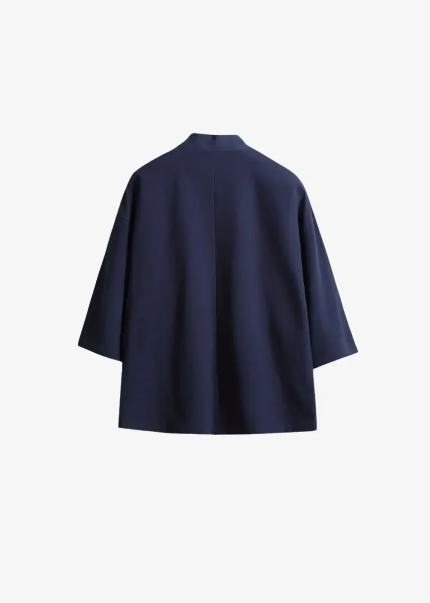 Veste Kimono Homme Bleu Marine – Image 3