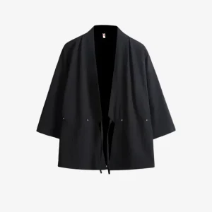 Veste Kimono Homme Noire