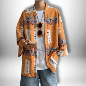 Veste kimono homme Script