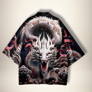 Veste kimono homme WhiteDragon