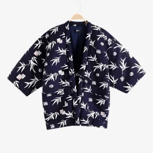 Veste Kimono Matelassée Bleue