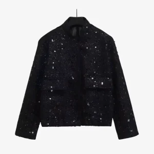Veste Kimono Noire Femme
