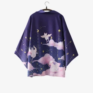 Veste Kimono Nuit Enchantée