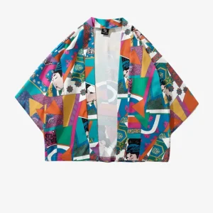 Veste Kimono Patchwork Fluide