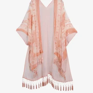 Veste Kimono Rose Poudré